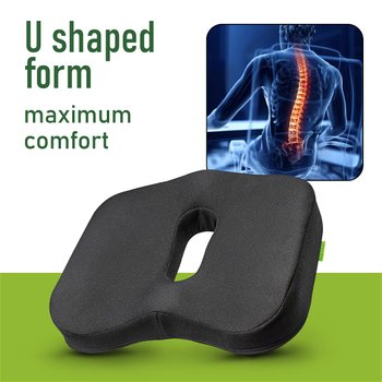 Cojín de asiento ortopédico PMF 006 450x400x95 black