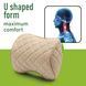 Car headrest AMF 001-8 250x200x100 made of eco-leather beige