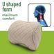 Car headrest AMF 001-9 250x200x100 made of eco-leather beige with perforation