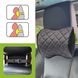 Car headrest AMF 001-4 250x200x100 made of eco-leather red