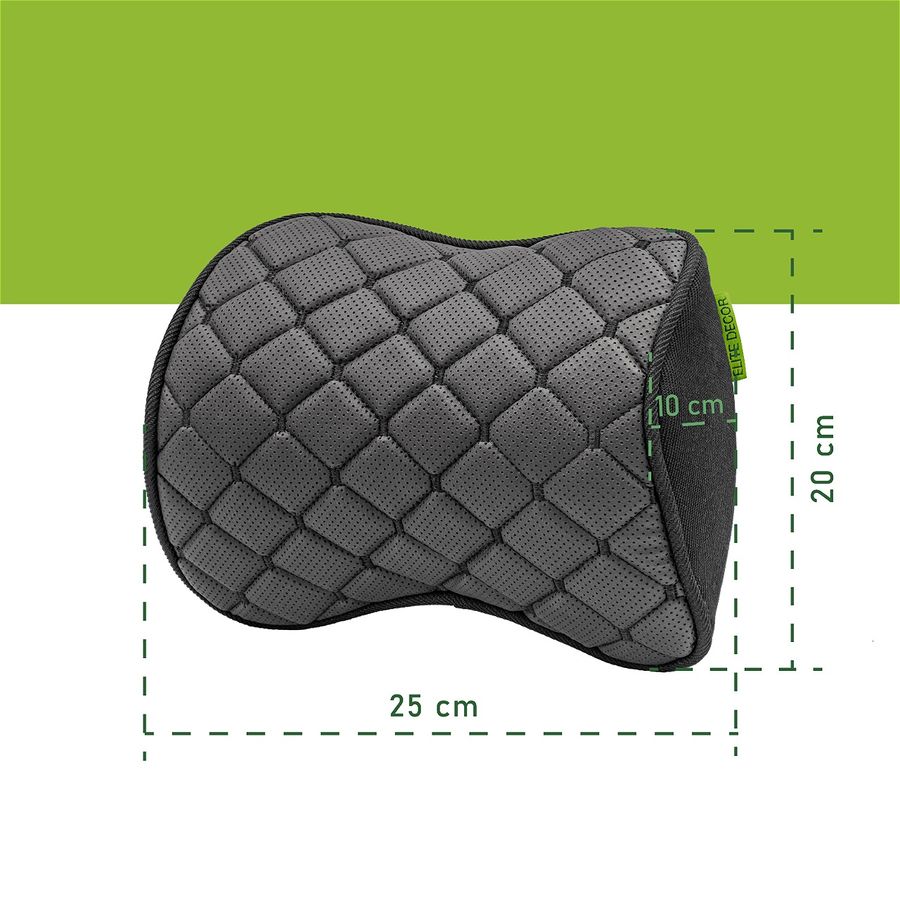 Car headrest AMF 001-5 250x200x100 made of eco-leather black