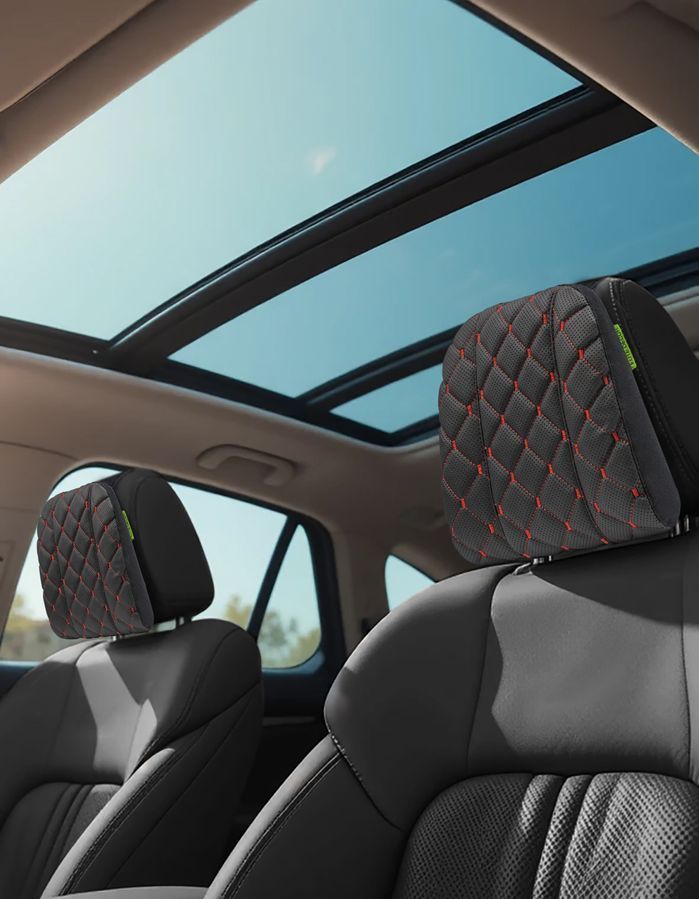Reposacabezas de coche AMF 004-2 225x245x60 ecopiel rojo