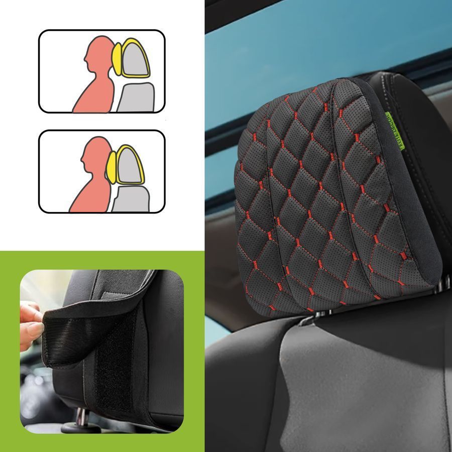 Reposacabezas de coche AMF 004-2 225x245x60 ecopiel rojo
