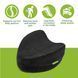 Orthopedic pillow for legs and knees PMF 008-3 250x200x120 black (velour)
